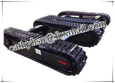 custom built Concrete pump rubber track undercarriage rubber track chassis undercarriage from China factory