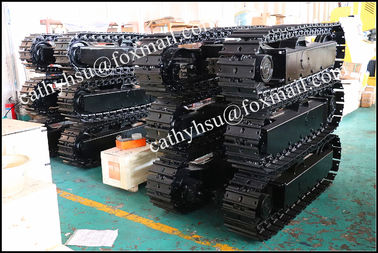 custom built 10-15 ton steel track undercarriage with rubber pads