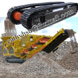 custom built crusher cralwer undercarriage steel crawler chassis from china factory