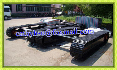 custom built 10-15 ton steel track undercarriage with rubber pads